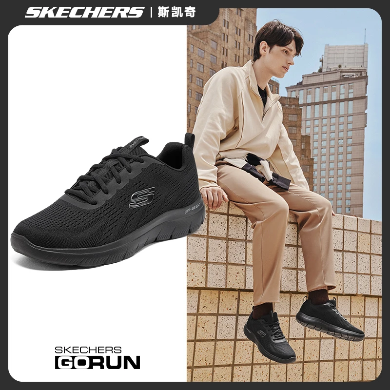 Skechers斯凯奇男鞋秋季运动鞋网面透气跑步训练舒适休闲鞋232395