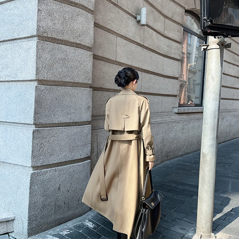 今年流行大牌风衣外套女2025春秋新款韩版高端英伦风休闲气质大衣