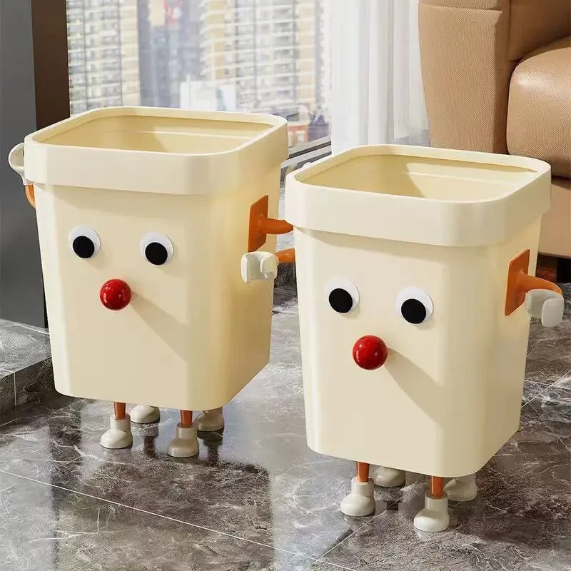 垃圾桶高颜值搞怪方形大容量家用客厅卧室卫生间高颜值蝴蝶结纸篓