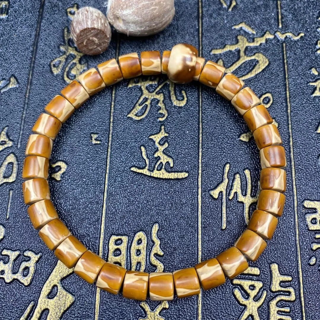 招财紫金鼠新款直切单圈手串实心纯肉花皮时尚文玩单圈男款盘玩