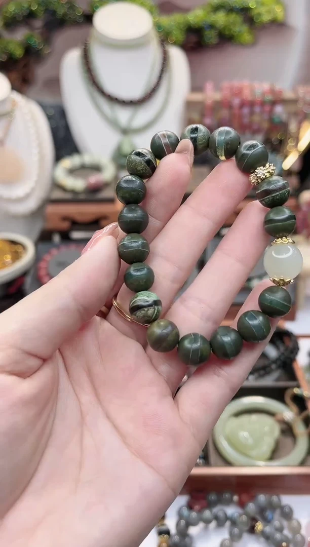 【闪购商品】玛瑙/玉髓手链未镶嵌青稞手链18