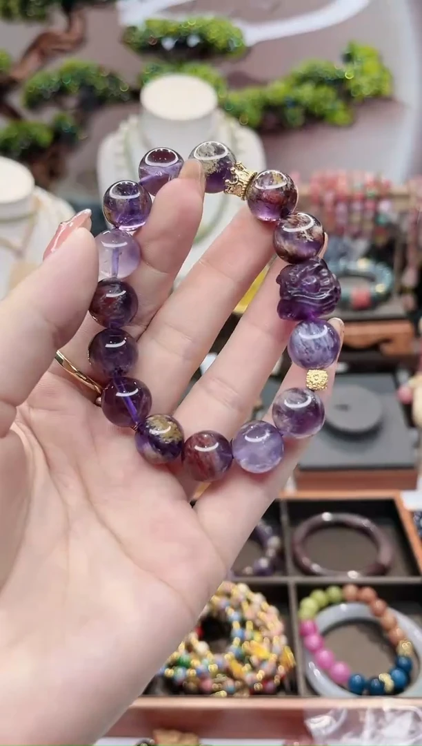 【闪购商品】水晶手链未镶嵌九紫离火醒狮手链11