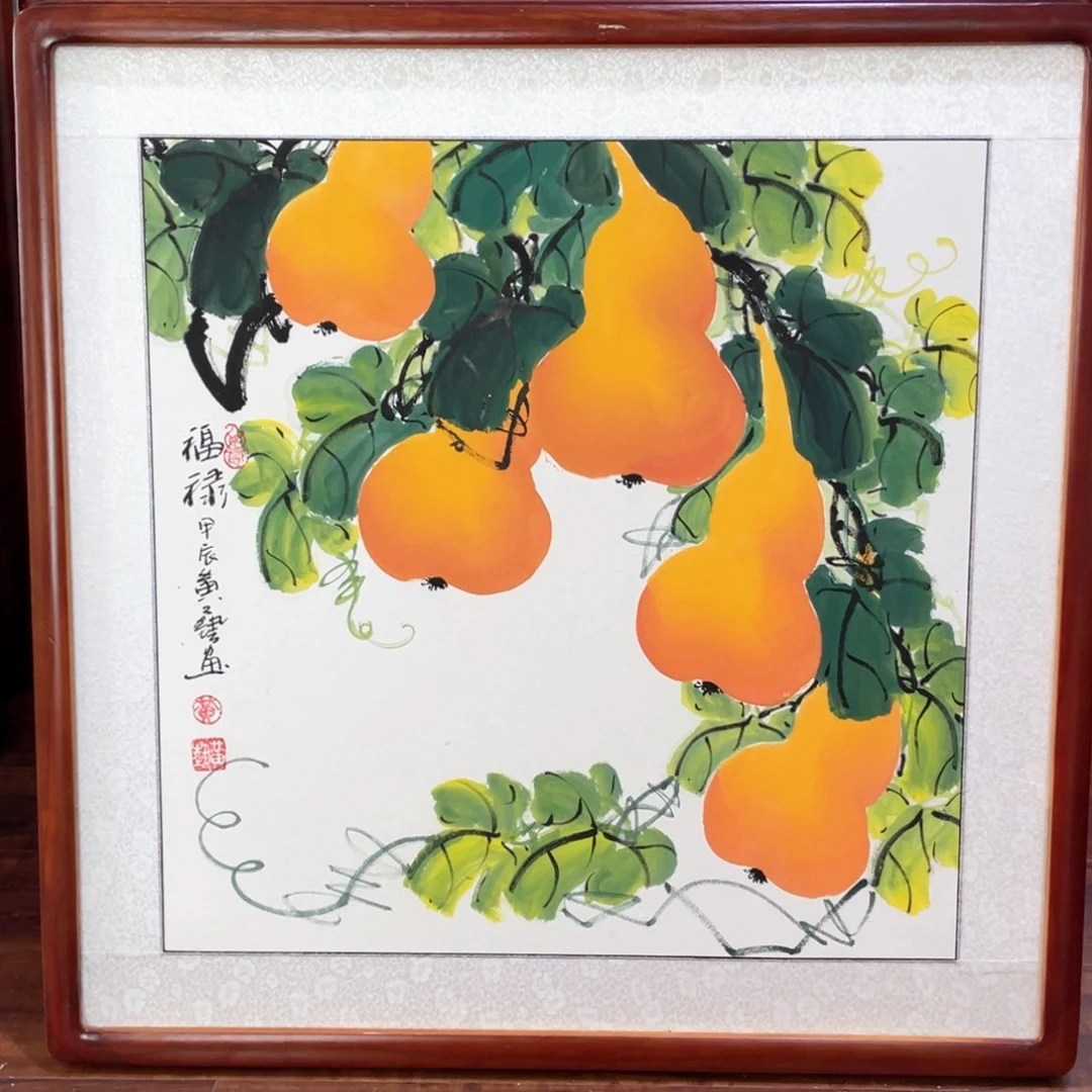 绘画带框尺寸63*63厘米
