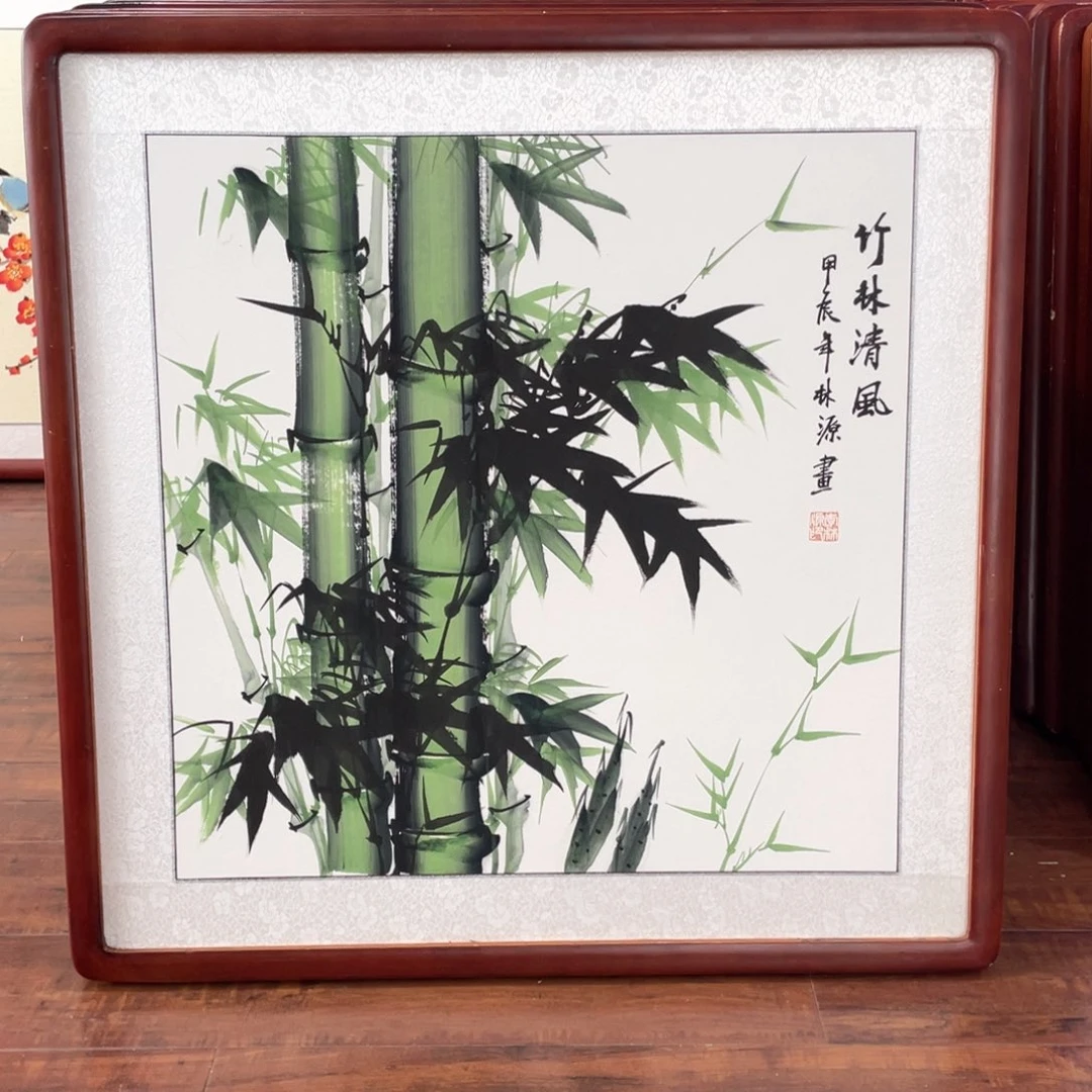 绘画带框尺寸63*63厘米