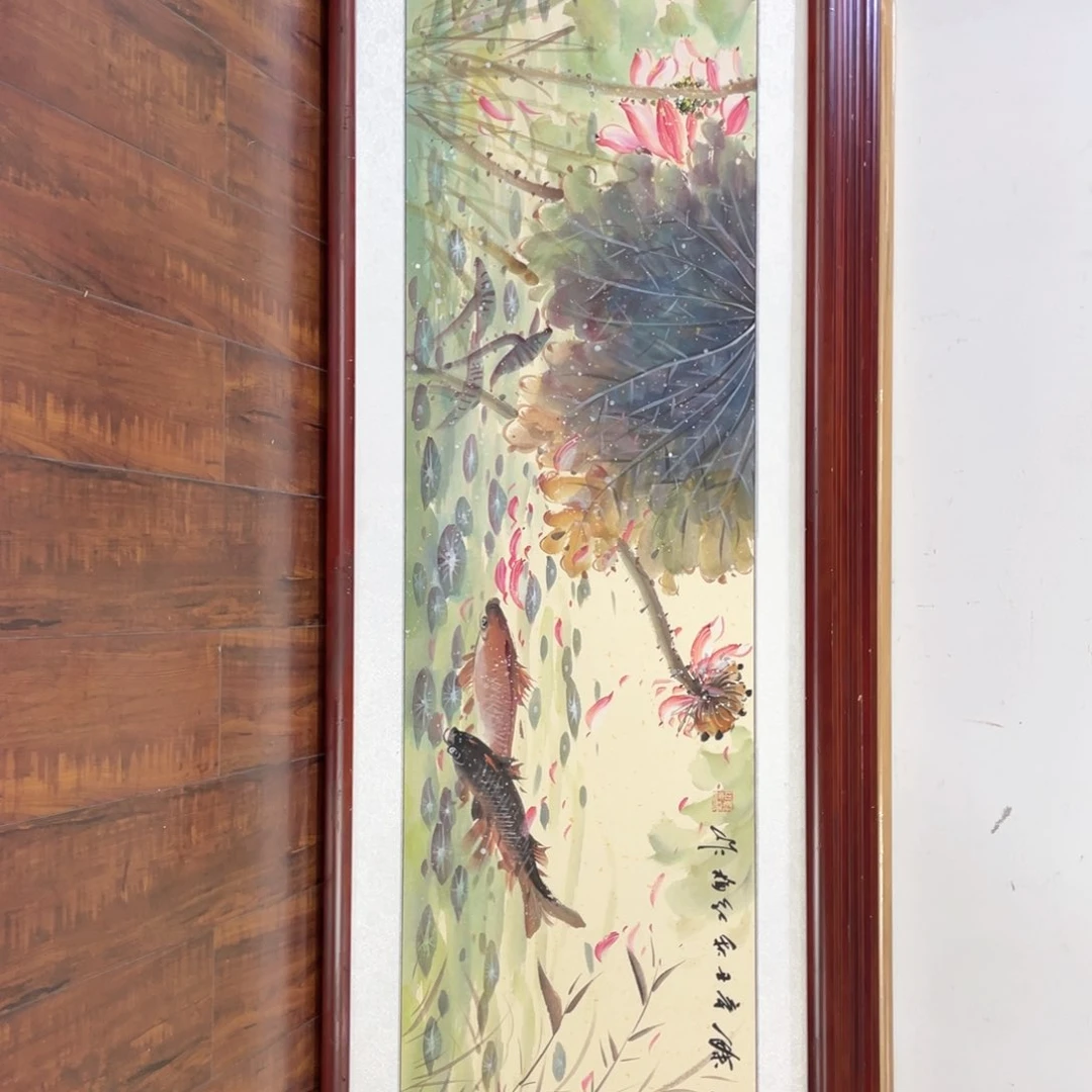 绘画带框尺寸50*165厘米