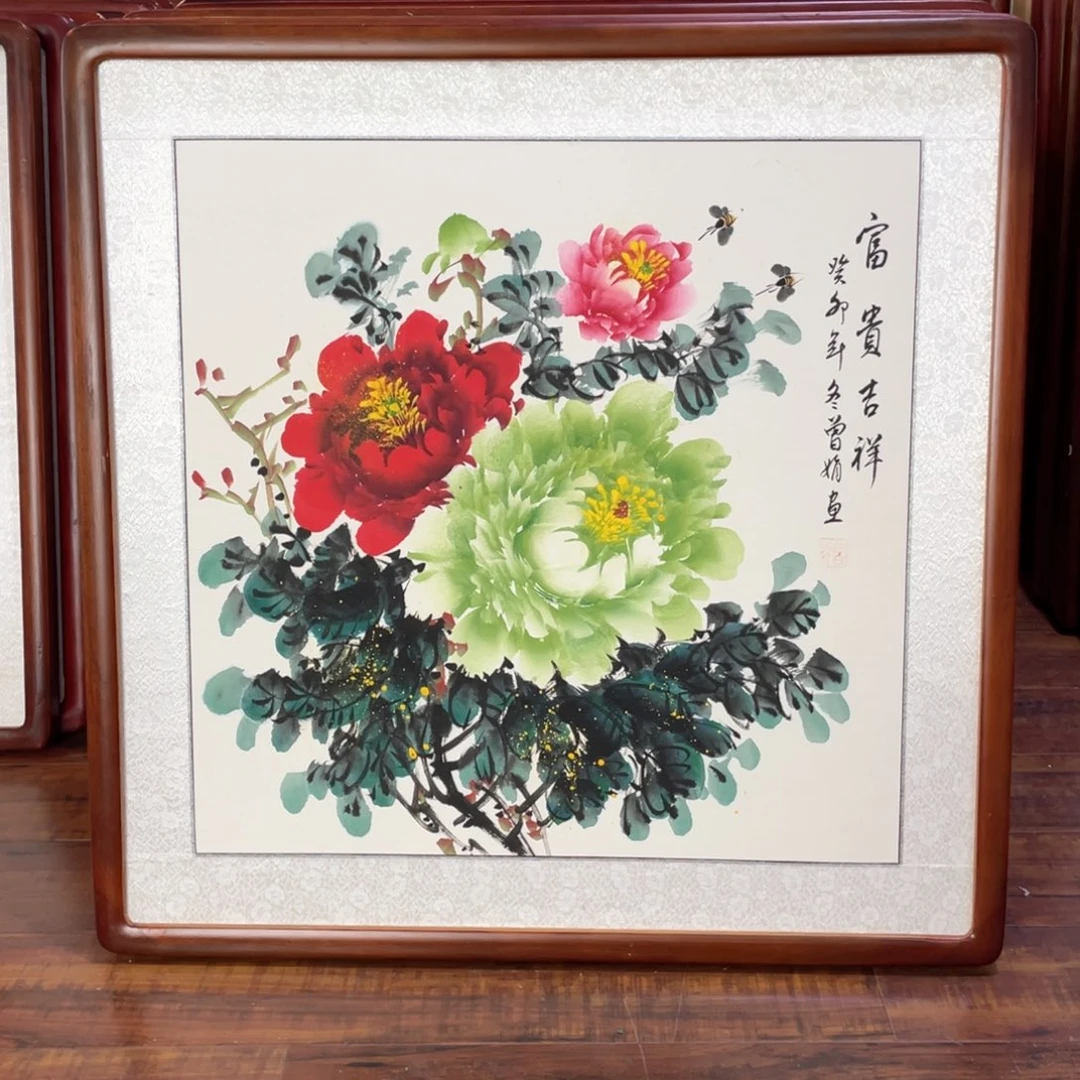 绘画带框尺寸63*63厘米