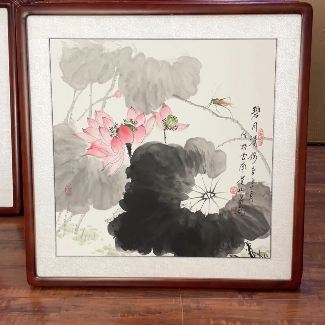 绘画带框尺寸63*63厘米