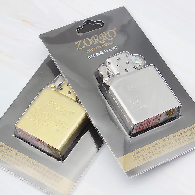 佐罗Zorro煤油打火机内胆通用902不锈钢原铜原装通用机芯配件金色
