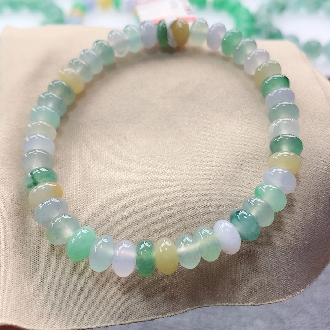 【闪购商品】翡翠手串未镶嵌卡7mm