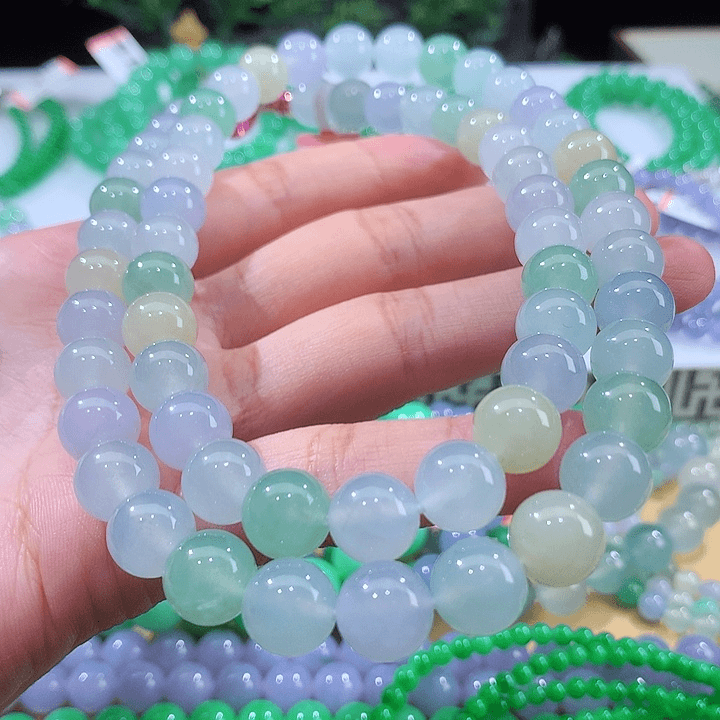 【闪购商品】翡翠手链未镶嵌卡10mm