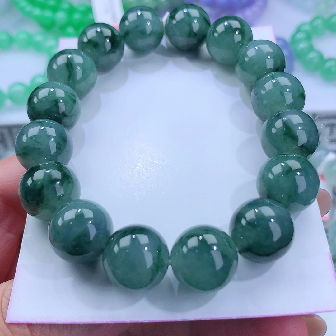 【闪购商品】翡翠手链未镶嵌卡13.4mm