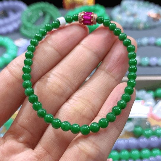 【闪购商品】翡翠手链未镶嵌卡4