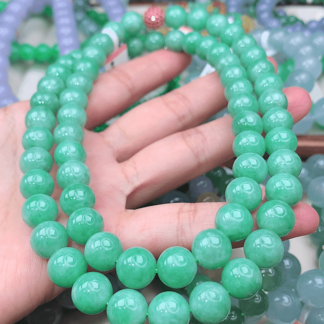 【闪购商品】翡翠手链未镶嵌卡9.9mm