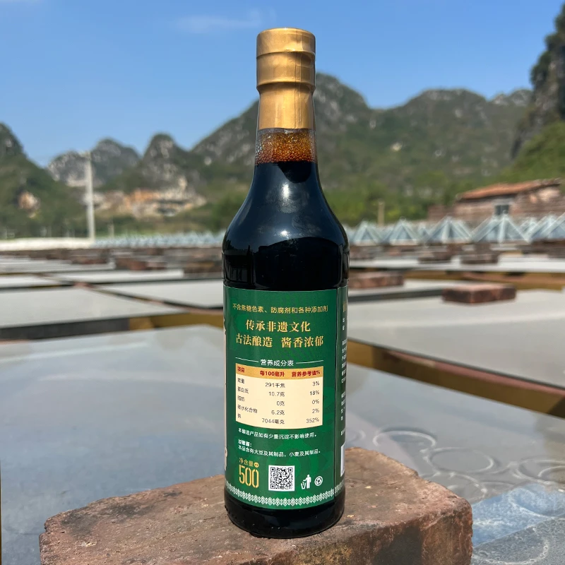 广西武宣头道酱油仙承优质酱油500ml纯黄豆酿造儿时味道
