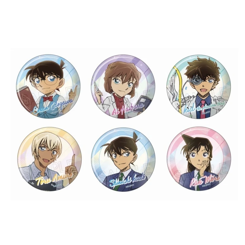 【吧唧】名侦探柯南读书吧唧2弹（全6种）盲盒代拆