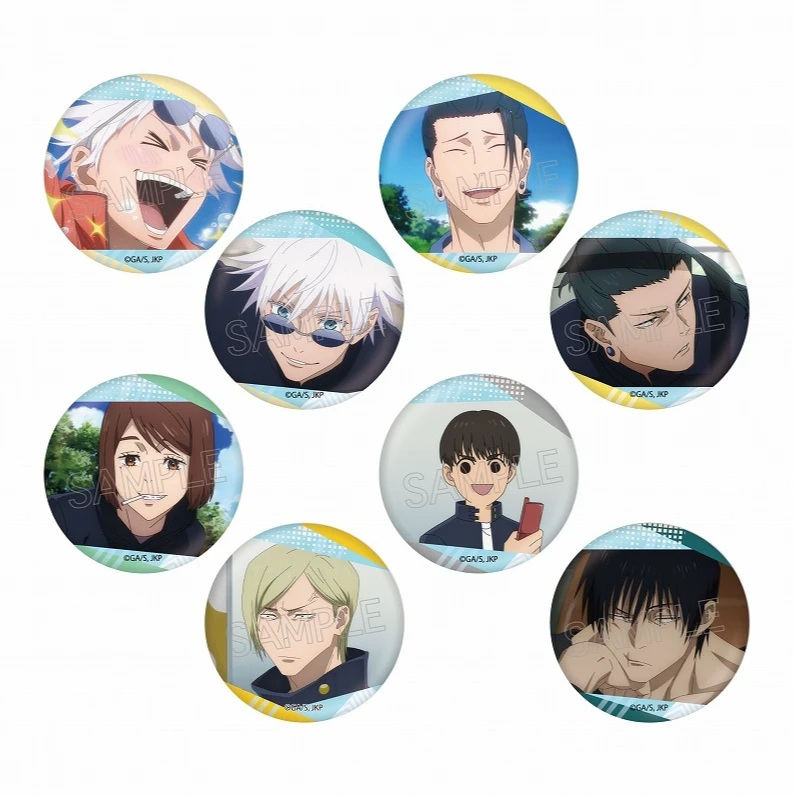 【吧唧】咒术回战百面相吧唧1弹（全8种）盲盒代拆