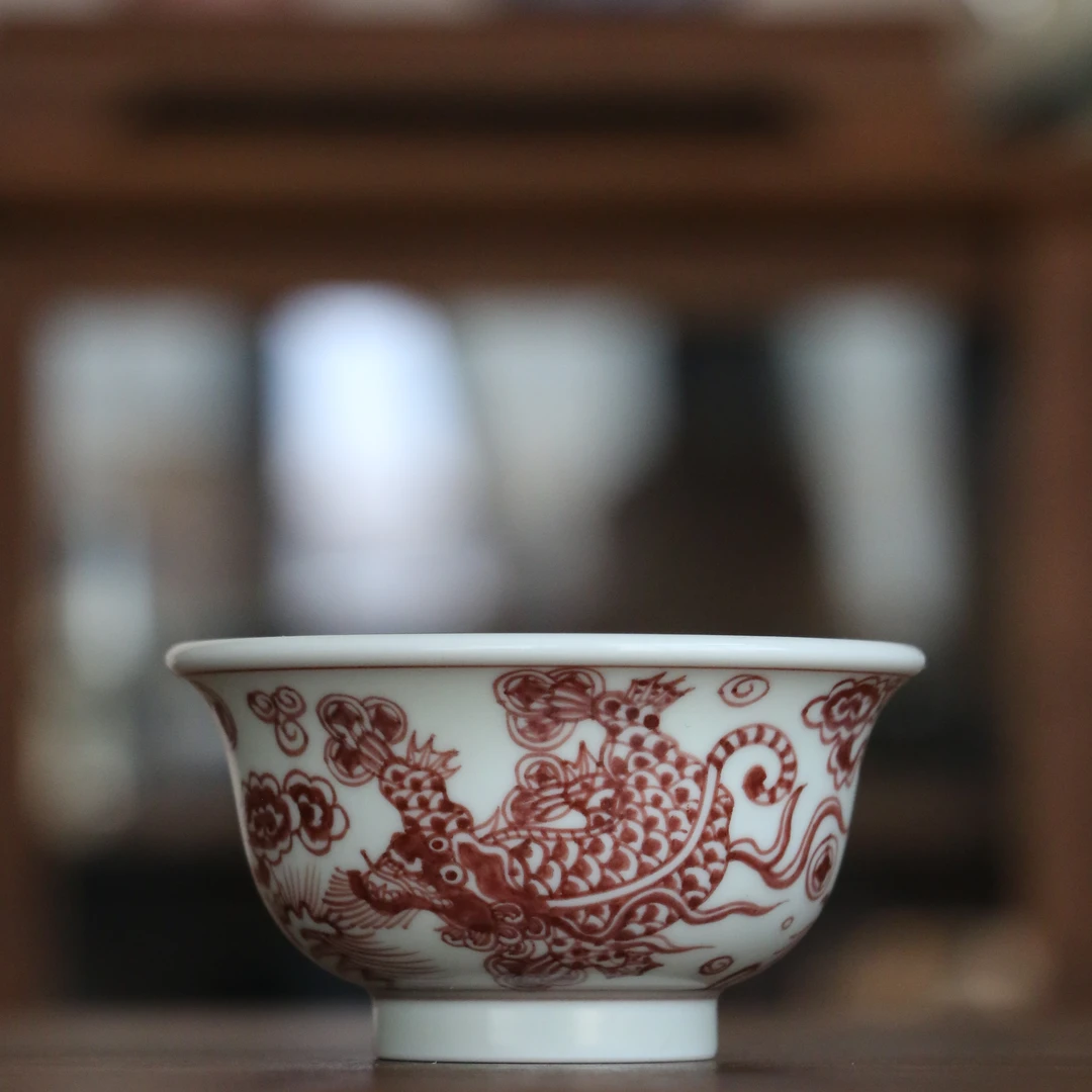 雨溪山房-貔貅压手杯60cc