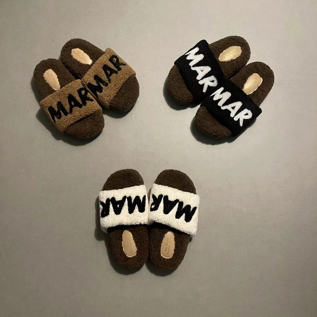 2024年秋冬季新款气质百搭时尚简约舒适复古风休闲爆款厚底女拖鞋