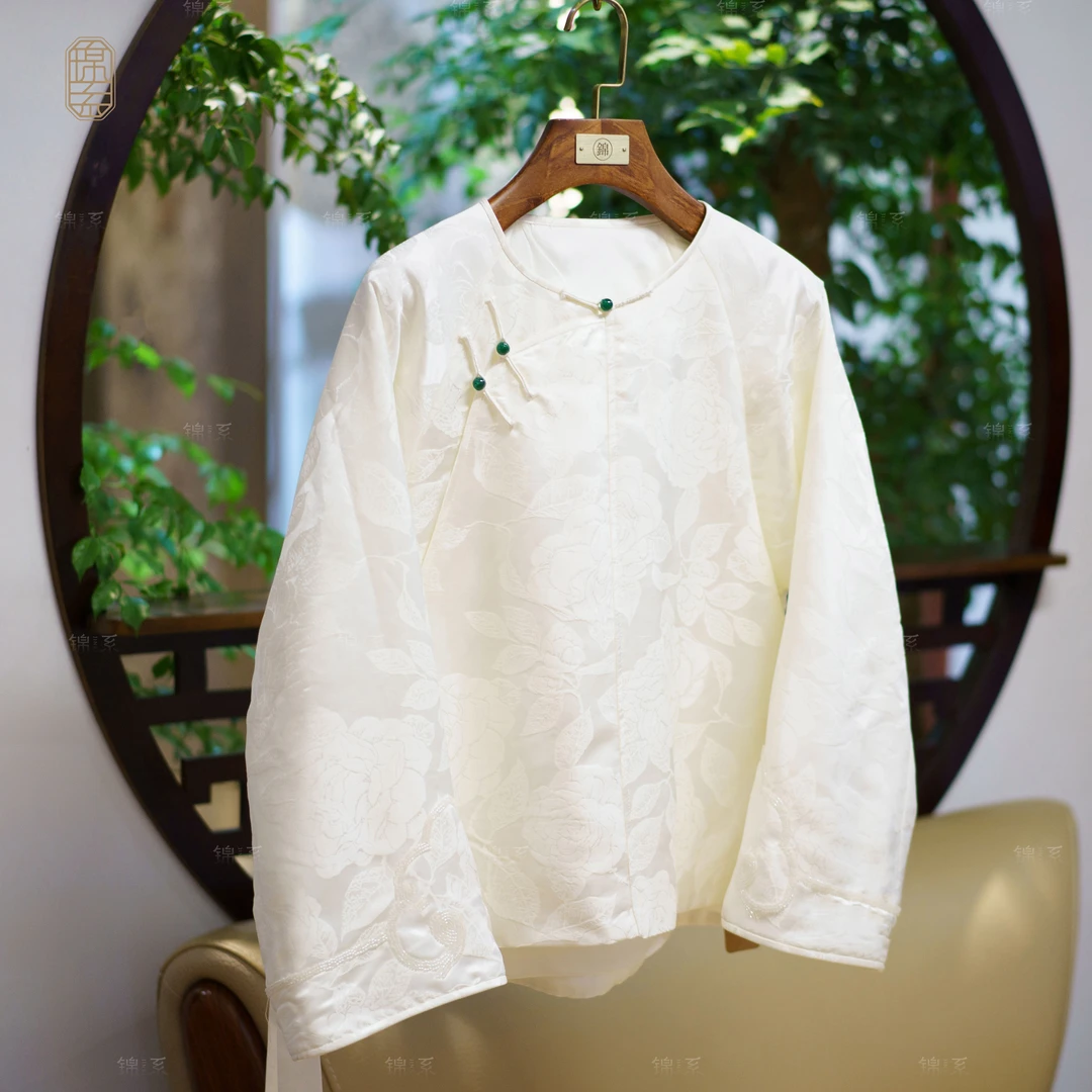 【锦系】桑波缎新中式国风桑蚕丝加棉长袖外套E-382097-S3149961