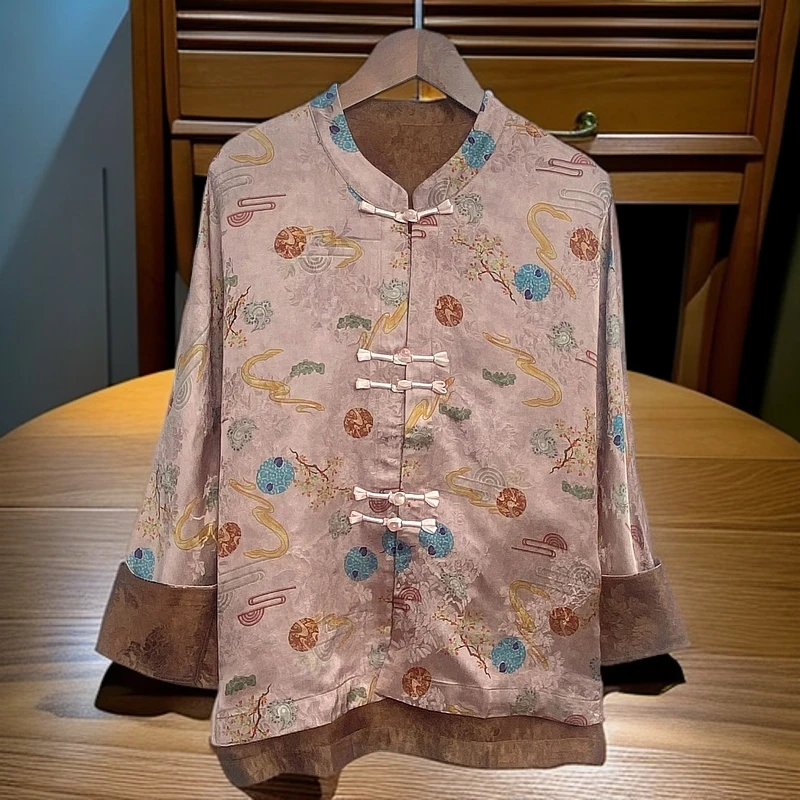 20新款老料双面粉色双面提花气质重磅