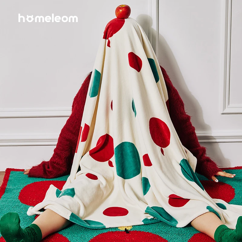 Homeleom苹苹安安 牛奶绒毯 加厚沙发盖毯办公室午睡毯绒毛毯