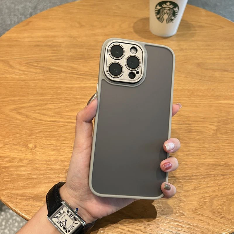 秋冬苹果15promax新款iPhone14pro手机壳13磨砂12简约11防摔情侣