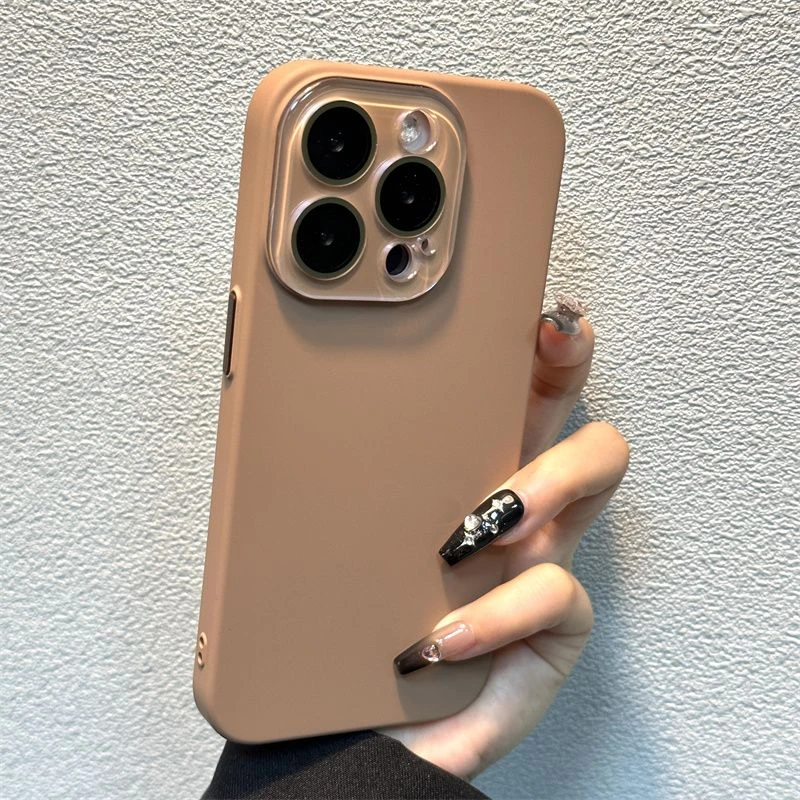 肤感磨砂硬iPhone15promax手机壳高级感苹果14女13防摔12小众11潮