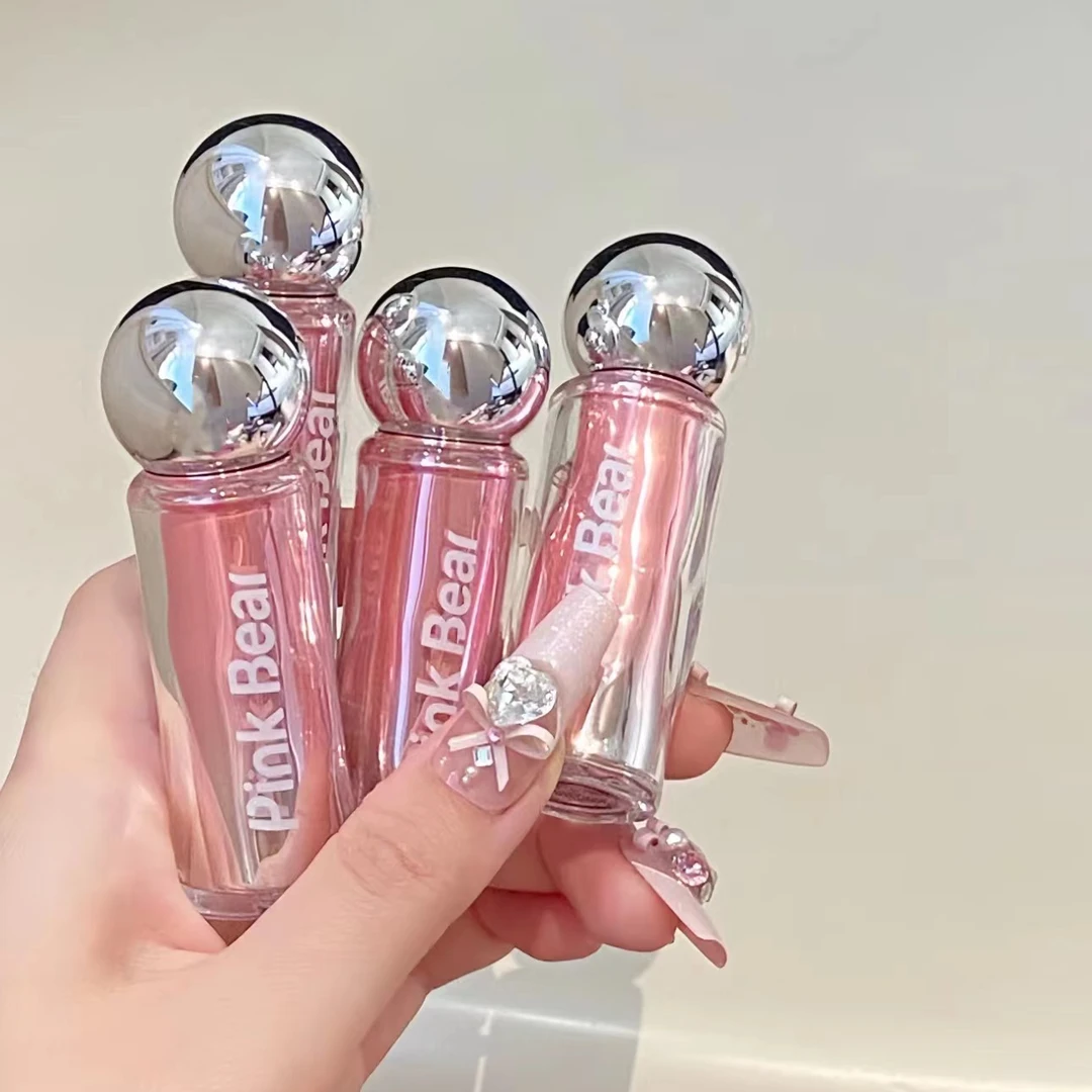 现货！ pinkbear/皮可熊小灯泡有色唇蜜唇部精华蜜唇釉润唇膏女N08