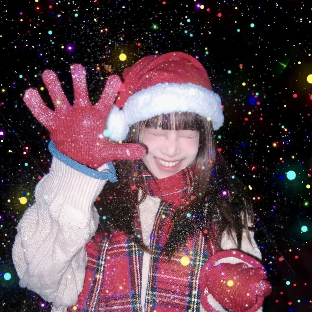 2025跨年闪粉彩色圣诞节混色小红书网红出片cdd拍照道具套餐装TH