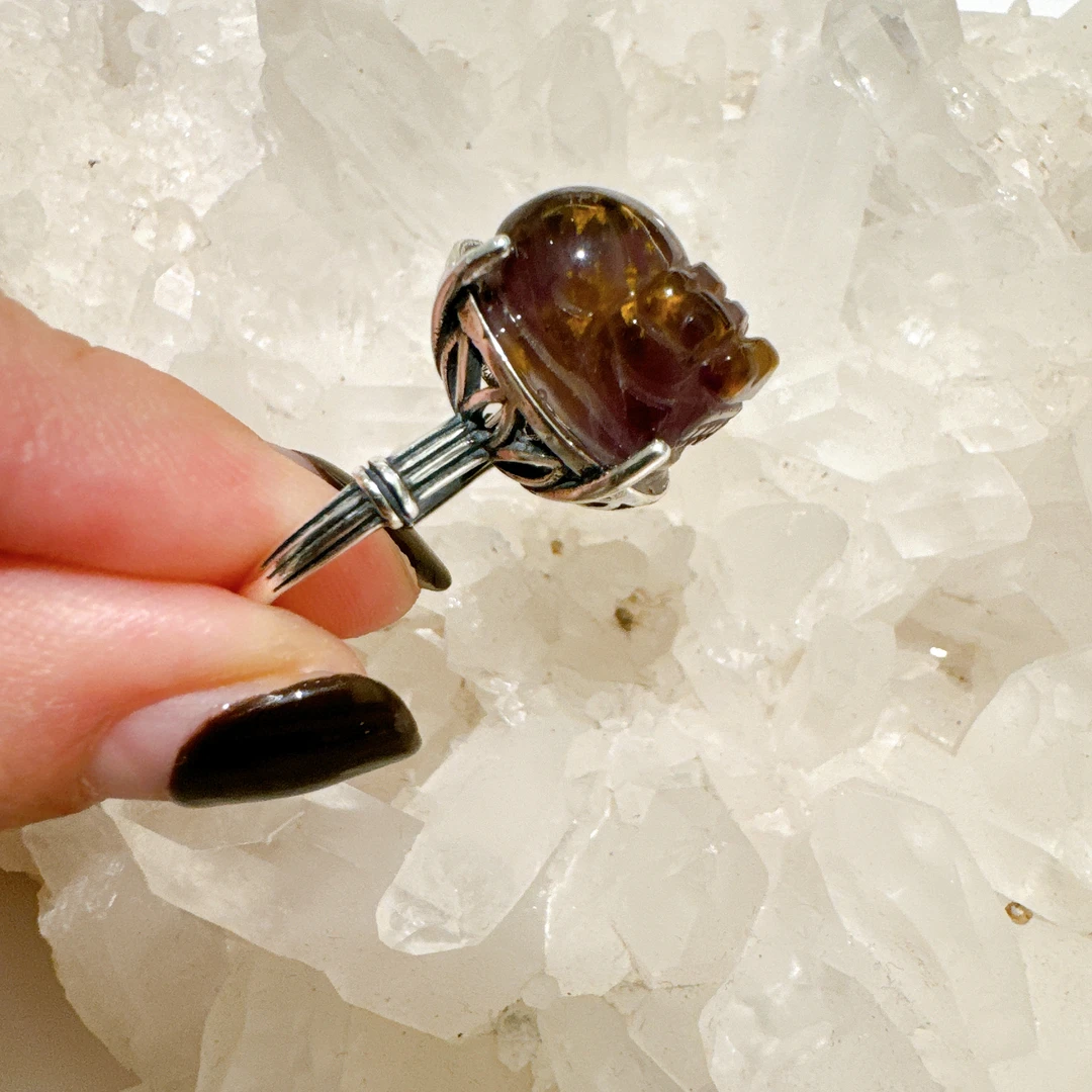 925银仿水晶戒指 【雨桐轻奢饰品】设计款戒指LWW68Q12