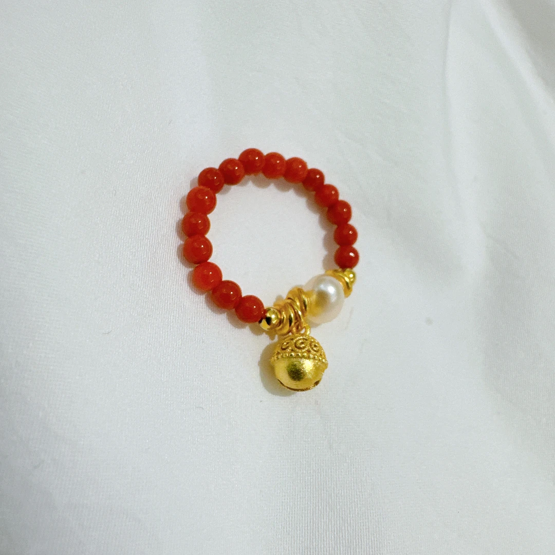 925银仿珍珠戒指 【雨桐轻奢饰品】设计款戒指LWW4849W