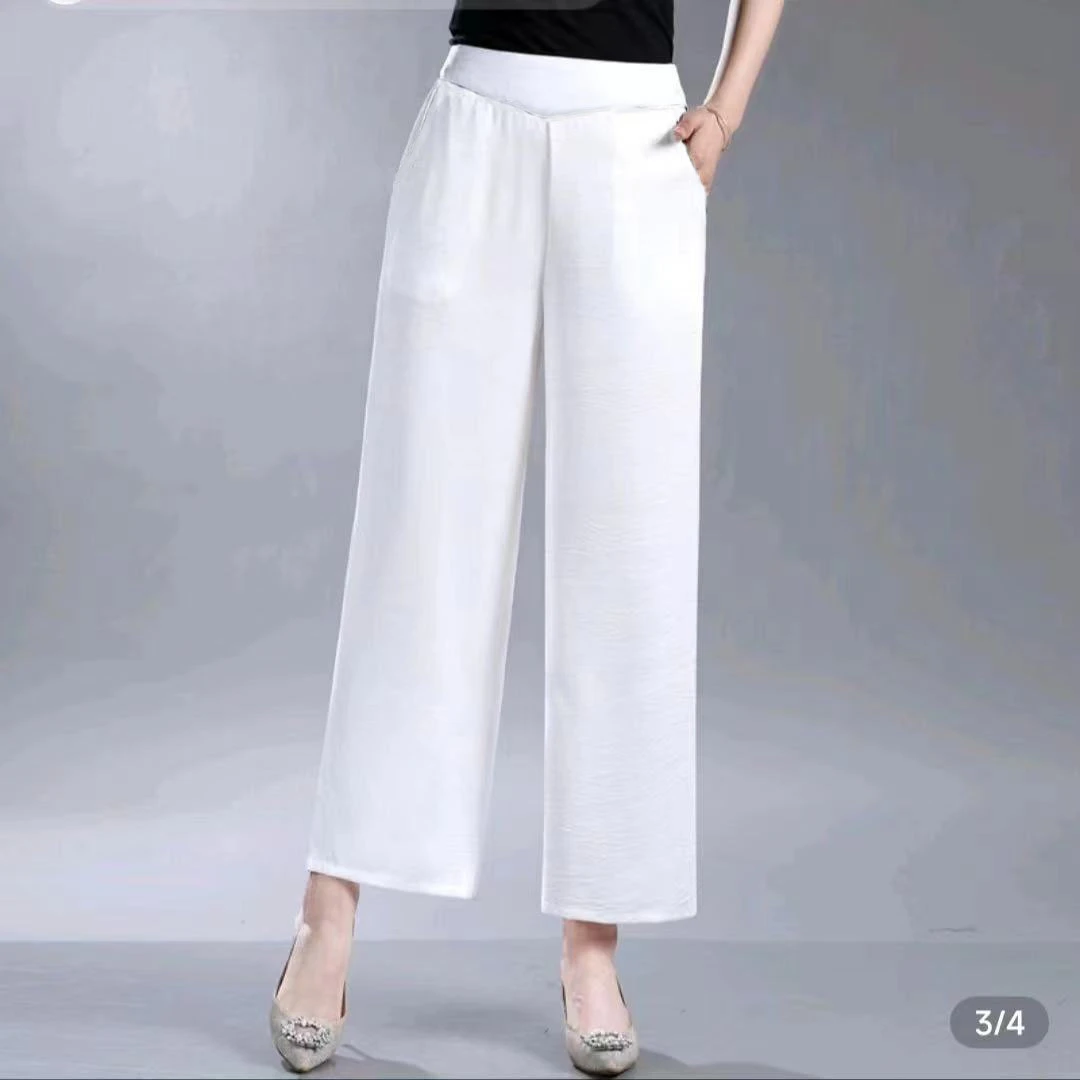 新款时尚百搭直筒包腰休闲长裤