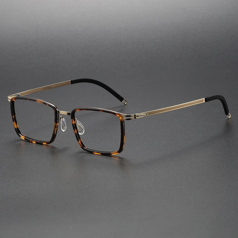 8202318VOSS款方形高档超轻蓝光高清防辐射手工可配近视变色眼镜