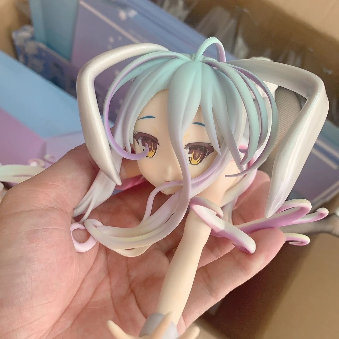 【清仓款】游戏人生白手动漫兔女郎手办机箱模型二次元美少女摆件