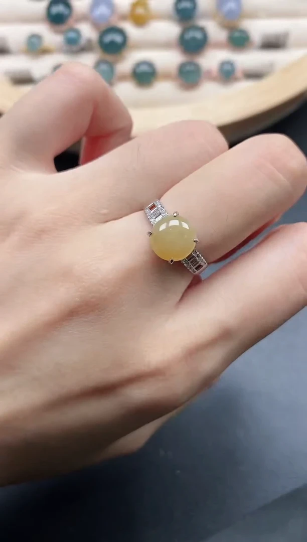 【闪购商品】翡翠戒指银S925镶嵌1111