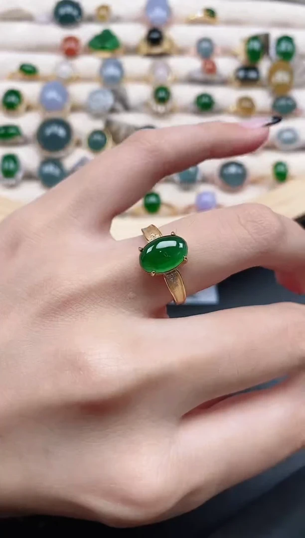 【闪购商品】翡翠戒指银S925镶嵌1515151