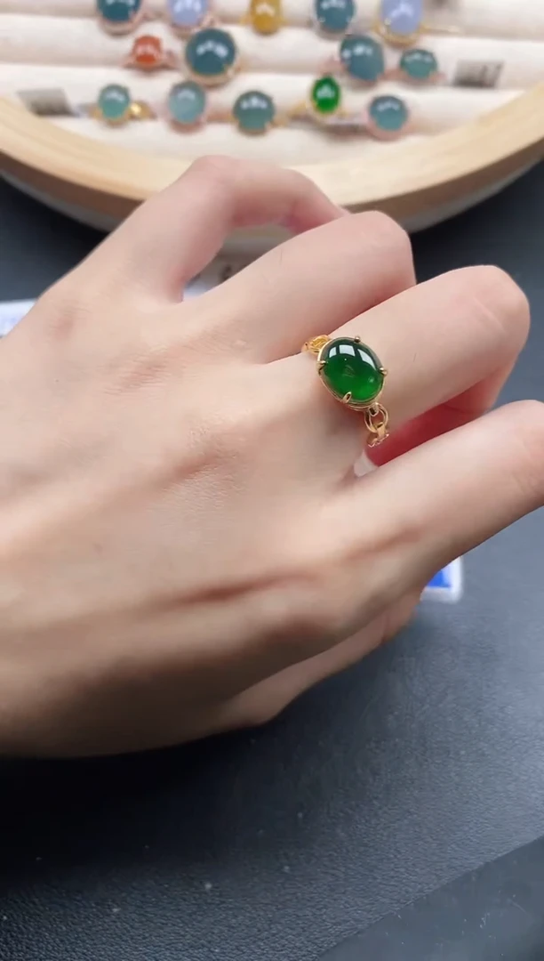 【闪购商品】翡翠戒指银S925镶嵌11111