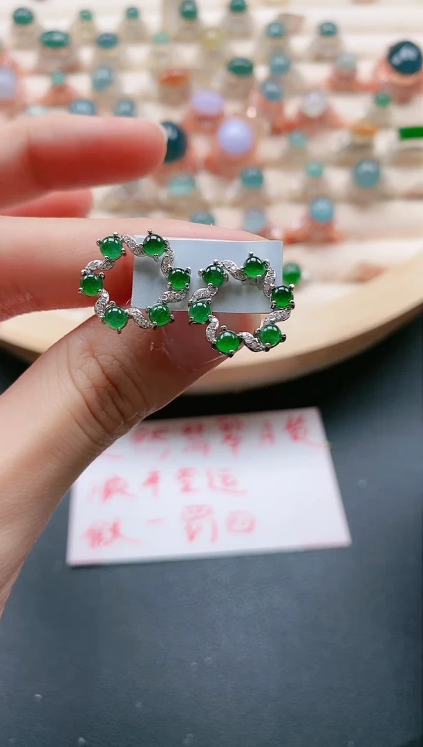 【闪购商品】翡翠戒指银S925镶嵌1