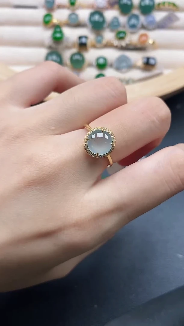 【闪购商品】翡翠戒指银S925镶嵌5151511