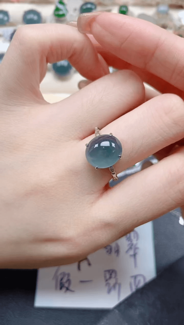 【闪购商品】翡翠戒指银S925镶嵌1111