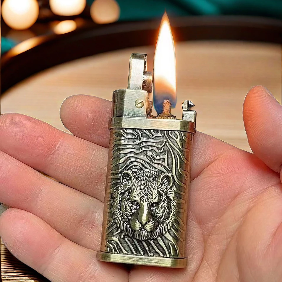 新款创意高档煤油防风煤油打火机浮雕个性创意网红煤油打火机怀旧