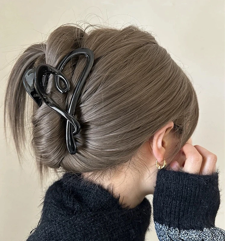 百搭简约新款抓夹自选大发量饰气质发卡ins盘头发抓夹网红优雅