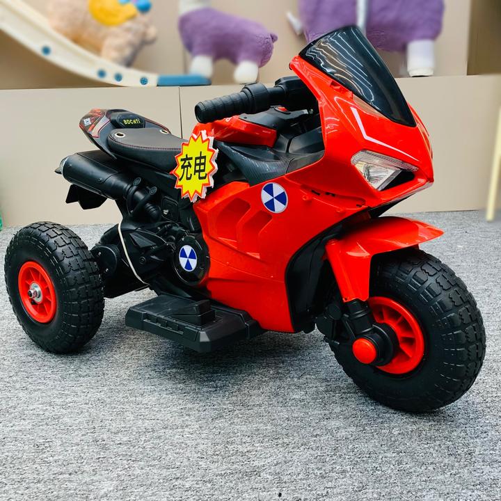 [商超高配充电款]儿童电动摩托车1-5岁童车详情发一款