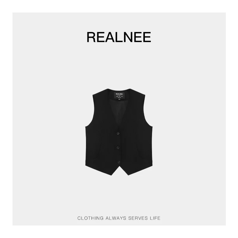 REALNEEI【中古马甲】天然亚麻极简马甲复古松弛感叠搭刚需03708