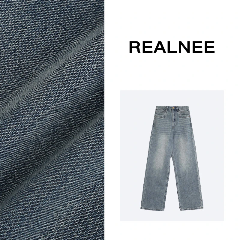 REALNEE【悠南】土耳其长绒棉复古牛仔裤猫须做旧搭配刚需03924
