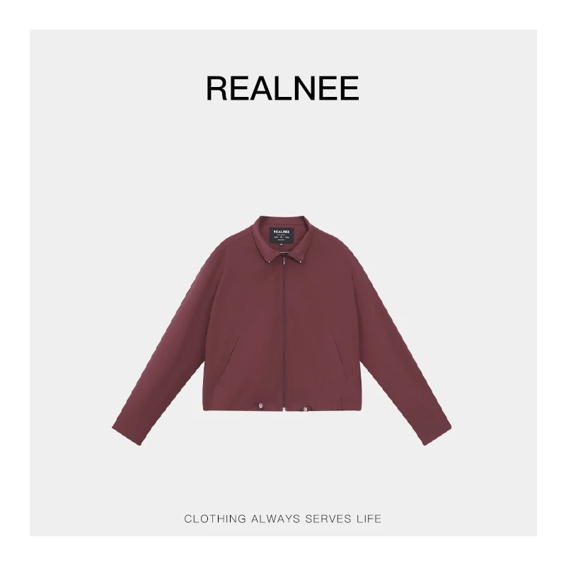 REALNEE【苏格兰】极简三防收腰防晒外套廓形剪裁户外休闲穿搭06134