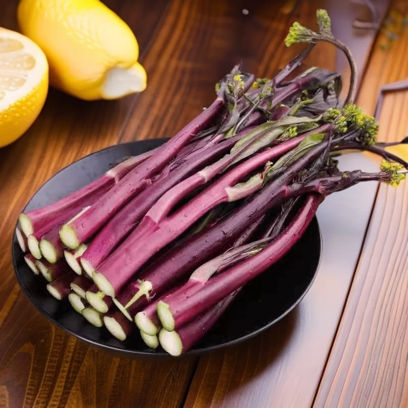 泡沫箱新鲜红菜苔2-4斤新鲜嫩苔菜薹菜心时令蔬菜湖北农家自种