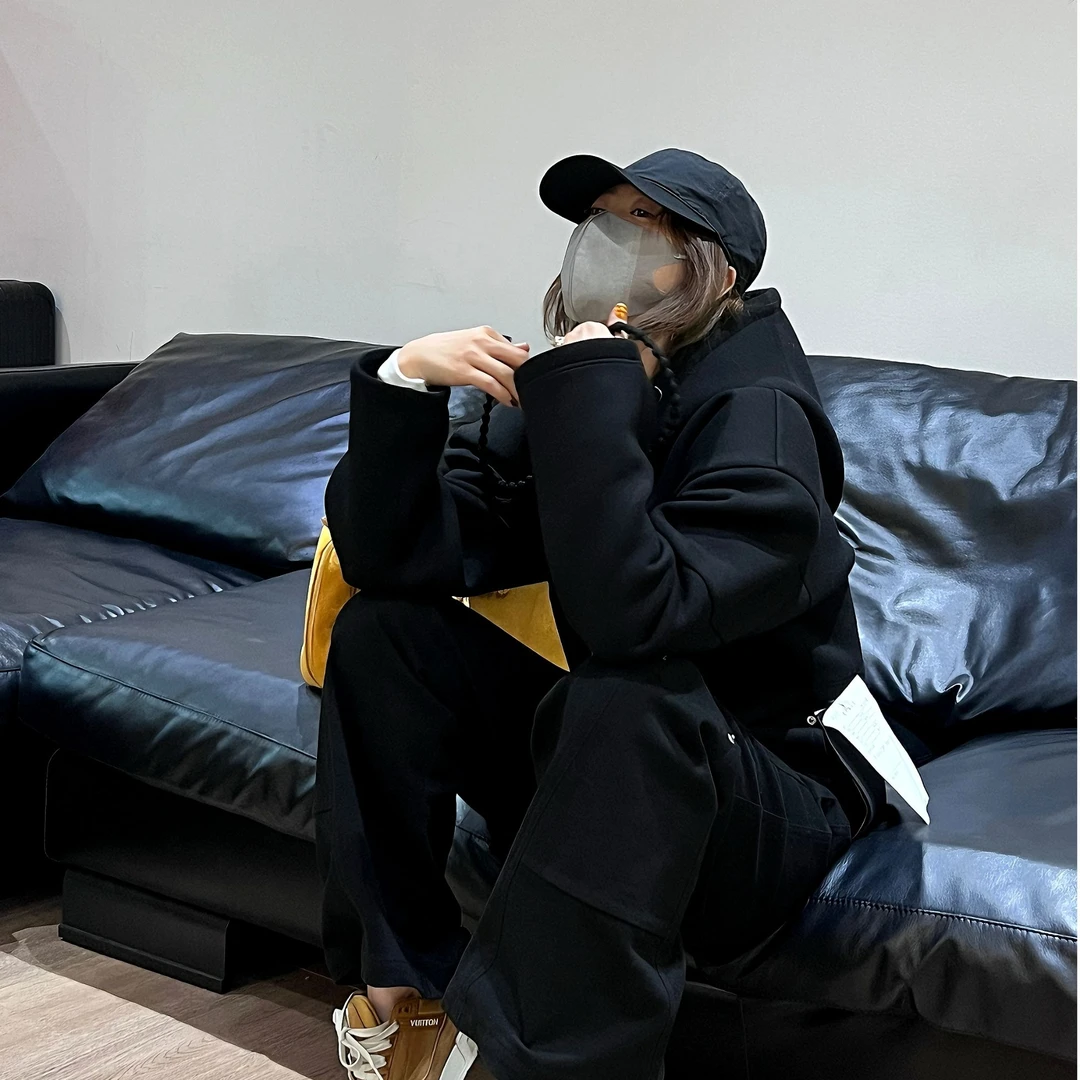 YOON深圳原创【小辫式卫衣】设计感连帽拉链卫衣 【WT24-81214】