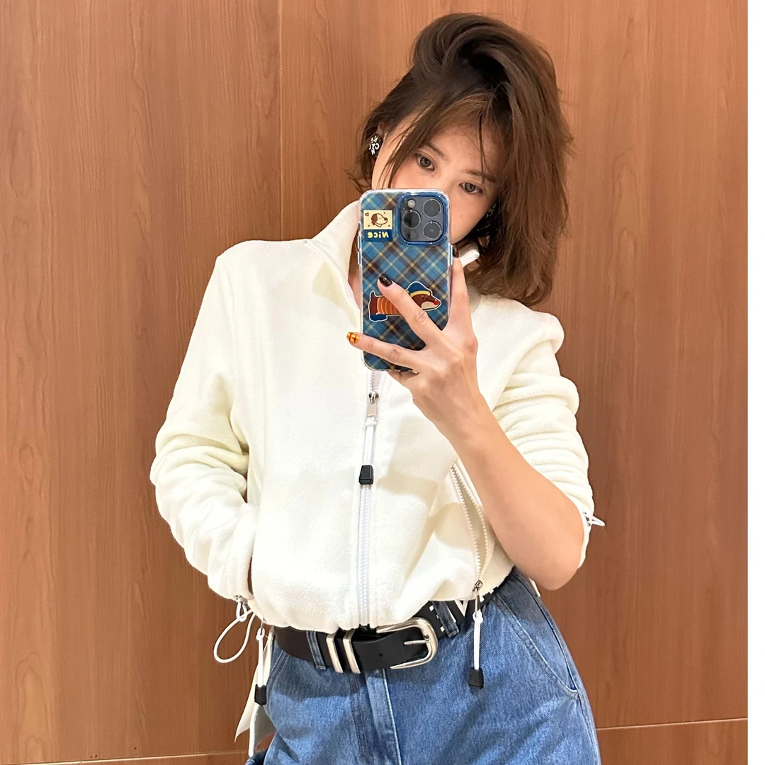 YOON深圳原创【贝巧】简约拉链立领外套 【WT24-81216】