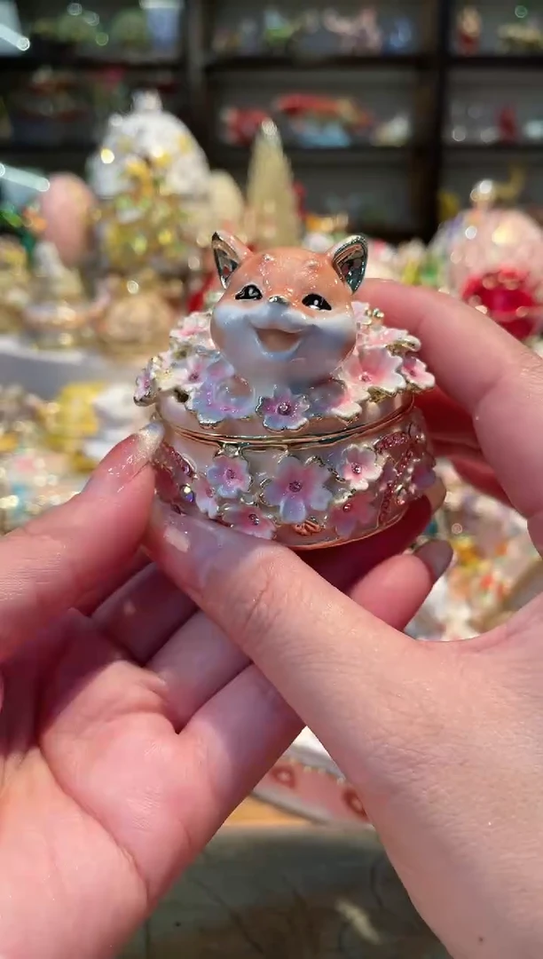 【闪购商品】 珐琅彩首饰收纳盒精致